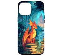 Cute Dragon Bookworm Forest Castle Fantasy Case for iPhone 12 Pro Max