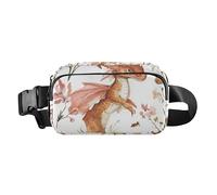 Cute Dragon Fashionable Crossbody Bag Waist Packs for Women Men Teenagers Water Resistant Sling Bag Travel Accessory with Adjustable Strap for Travel Running Hiking, Cute Dragon, One Size