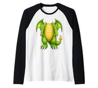 Cute Dragon Fun Graphic Cool Stylish Funny Dragon Costume Raglan Baseball Tee