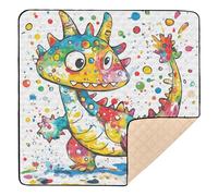 Cute Dragon Large Stylish Baby Gym & Activity Mat for Floor Lightweight Infant Play Mat for Babies Infants Toddlers, 50'' x 50''