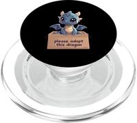 Cute Dragon Looking for a Home PopSockets PopGrip for MagSafe