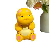 Cute Dragon Statue - Yellow Cartoon Figure, Fantasy Desk Ornament | Dashboard Decoration, Collectible Sculpture, Car Shelf Display, Home Office Figurine for Gift, Anime Model Toy Decor Piece