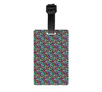 Cute Dragonflies Print Luggage Tag for Suitcases Identification Travel Bag Tags Easy-to-Identify Labels Set