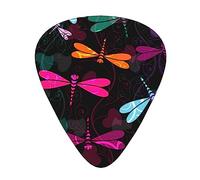 Cute Dragonfly Guitar Paddle 12 Pack Guitar Pickup Suitable For Playing Acoustic Guitars, Electric Guitars, Etc.