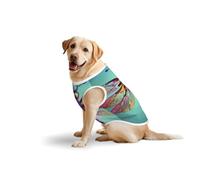 Cute Dragonfly Patternprint Large Pets Vest Breathable Sleeveless Tank Top Cozy Lightweight Walks Travel T-Shirt