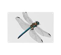 Cute Dragonfly Print Metal Tin Sign Personalized Garden Tin Signs Art Plaque Poster Wall Decor For Home Bedroom Living Room Club Coffee Shop Decoration