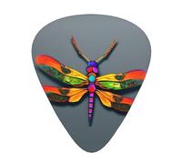 Cute Dragonfly Print Organizer Storage Box Different Thickness Guitar Picks For Acoustic Guitar