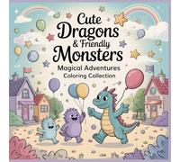 Cute Dragons & Friendly Monsters: A Whimsical Coloring Book for Kids Ages 4-8 Filled with Magical Baby Dragons, Friendly Monsters, and Cozy Adventures (Magical Adventures Coloring Collection)