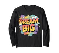 Cute Dream is Big Retro Colorful Graphic Tee T-Shirt Vintage Long Sleeve T-Shirt