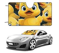 Cute Duck Animal Car Windshield Sun Shade Keep Car Interior Cool 55"x30" Folding Front Window Sun Shade, Heat Shield for SUV, Truck, Blocks UV