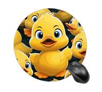 Cute Duck Animal Round Mouse Pad Smooth Glide Gaming Mousepad Extra Density Portable Comfortable Mouse Mat for Desk, Home, Office 7.8x7.8 Inches