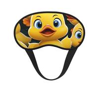 Cute Duck Animal Sleep Mask for Side Sleeper, Blackout Eye Mask for Women Men, Zero Pressure Sleeping Masks Soft Breathable Eye Cover Comfortable Blindfold Eyeshade for Night Sleep