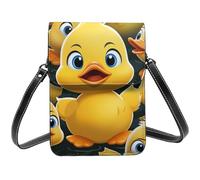 Cute Duck Animal Small Crossbody Bags For Women Cell Phone Purse Pu Leather Wallet Bag With Shoulder Strap