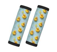 Cute Duck Bubbles Print Luggage Handle Wraps for Suitcase, Soft Travel Luggage Handle Cover Tags Identifiers for Suitcases