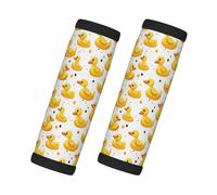 Cute Duck Cartoon Print Luggage Handle Wraps for Suitcase, Soft Travel Luggage Handle Cover Tags Identifiers for Suitcases