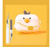 Cute Duck Case for Airpod 4 Case Cover 2024, Funny 3D Cartoon Kawaii Cool Cover with Cleaning Kit & Keychain for Airpod 4th Generation 2024 for Boys Girls Kids Teen, Yellow Duck