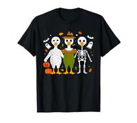 Cute Duck Costumes Halloween Goose Mummy Scarecrow Skeleton T-Shirt