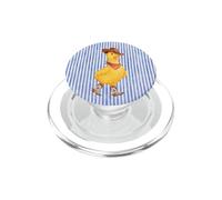 Cute Duck Cowboy Boots Western Aesthetic Stripes Farmer PopSockets PopGrip for MagSafe