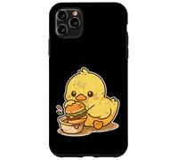 Cute Duck Dipping Burger Cartoon Case for iPhone 11 Pro Max
