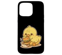 Cute Duck Dipping Burger Cartoon Case for iPhone 15 Pro Max