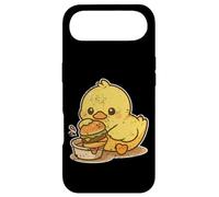 Cute Duck Dipping Burger Cartoon Case for iPhone Air
