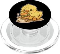Cute Duck Dipping Burger Cartoon PopSockets PopGrip for MagSafe