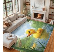 Cute Duck Door Mat Indoor, Washable Cartoon Animal Kids Rug 40 x 60 cm, Non Slip Low Pile Area Rugs for Entrance, Kitchen, Bedroom, Home Decor QAZ36