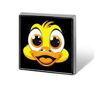 Cute Duck Face Custom Lapel Pins Square Brooch Tie Suit Dress Accessories for Men Women Wedding Birthday
