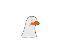 Cute Duck Face Meme Enamel Pin, Sassy Duck Attitude Pin Brooch For Sarcastic Friend, Cartoon Goose Sarcastic Humor Brooch Badge, Cute Animal Reaction Meme Lapel Badges, Quirky Animal Gift, Minimalist