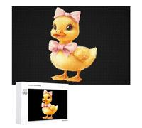 Cute Duck Funny Wooden Picture Puzzle Wood Jigsaw Creative Gift for Adults And Family Game