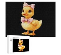 Cute Duck Funny Wooden Picture Puzzle Wood Jigsaw Creative Gift for Adults And Family Game