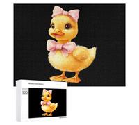 Cute Duck Funny Wooden Picture Puzzle Wood Jigsaw Creative Gift for Adults And Family Game