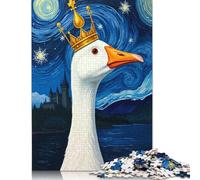 Cute Duck Kingdom Jigsaw Puzzles Puzzle for Adults Kids. 1000 Piece Whimsical Challenge Toy Educational Game Home Decoration for Educational Games Gifts 1000pcs (40x28cm)