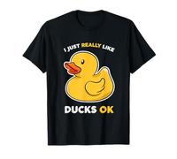 Cute Duck Lovers I Just Really Like Rubber Ducks OK T-Shirt