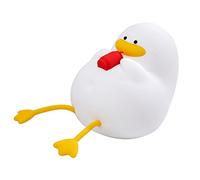 Cute Duck Night Light USB Charging Adjustable Brightness for Nursery Soft LED Lamp Silicone Material 1 Unit (Without Hat)