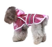 Cute Duck Raincoat for Small Large Dogs with Hood & Collar Hole Puppy Rain Jacket Full Boby 4 leg Jumpsuit Lightweight Waterproof Clothes，YY30Rose，XXL