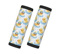 Cute Duck Swimming 1 Print Luggage Handle Wraps for Suitcase, Soft Travel Luggage Handle Cover Tags Identifiers for Suitcases
