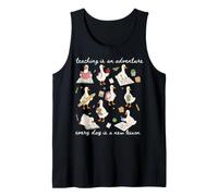 Cute Duck Teaching is an Adventure Design Tank Top