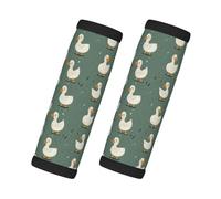 Cute Duck White Print Luggage Handle Wraps for Suitcase, Soft Travel Luggage Handle Cover Tags Identifiers for Suitcases