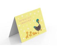 Cute Duck with Ducklings Mother's Day Greeting Card 125mm x 178mm Including Envelope GC348