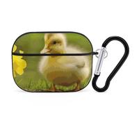 Cute Ducks AirPods Pro 2 Case Cover, Shockproof Hard Shell Protective Case for Women Men, Compatible with Airpod Pro Case 2nd/1st Generation with Keychain-Black