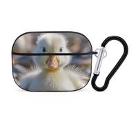 Cute Ducks Case Cover with Keychain Shockproof Hard Shell Protective Case for 2nd/1st Generation Case for Women Men Bluetooth Earbuds Case