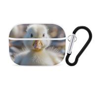 Cute Ducks Case Cover with Keychain Shockproof Hard Shell Protective Case for 2nd/1st Generation Case for Women Men Bluetooth Earbuds Case