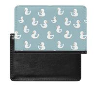 Cute Ducks Printed Passport Holder Cover PU Leather Travel Waterproof Slim Passport Wallet for Airport