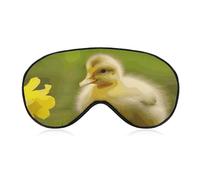 Cute Ducks Travel Eye Mask Blackout Eye Mask for Sleeping Airplane Eyemask with Adjustable Strap Sleep Masks for Women Men Soft Night Blindfold Eyemask