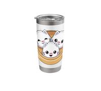 Cute Dumpling Cat Kawaii Dim Sum Cats Stainless Steel Insulated Tumbler