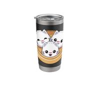 Cute Dumpling Cat Kawaii Dim Sum Cats Stainless Steel Insulated Tumbler