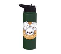 Cute Dumpling Cat Kawaii Dim Sum Cats Stainless Steel Insulated Water Bottle