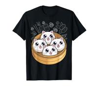 Cute Dumpling Cat Kawaii Dim Sum Cats T-Shirt