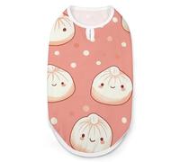 Cute Dumpling Dog Clothes Fashionable Sleeveless Pet Vest Puppy Breathable Shirts for Small Medium Dogs Cat XL